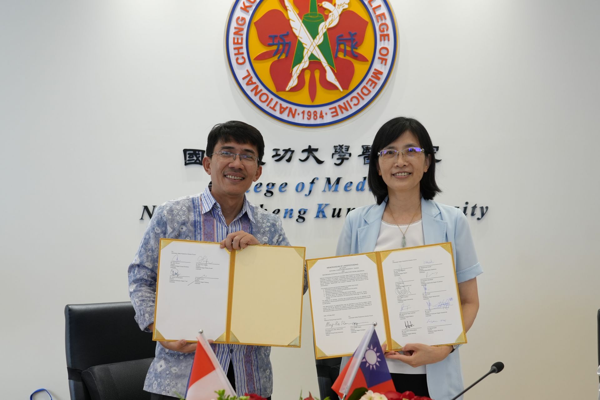 NCKU-EDPNI sign MOU to promote technological and vocational education in Indonesia.