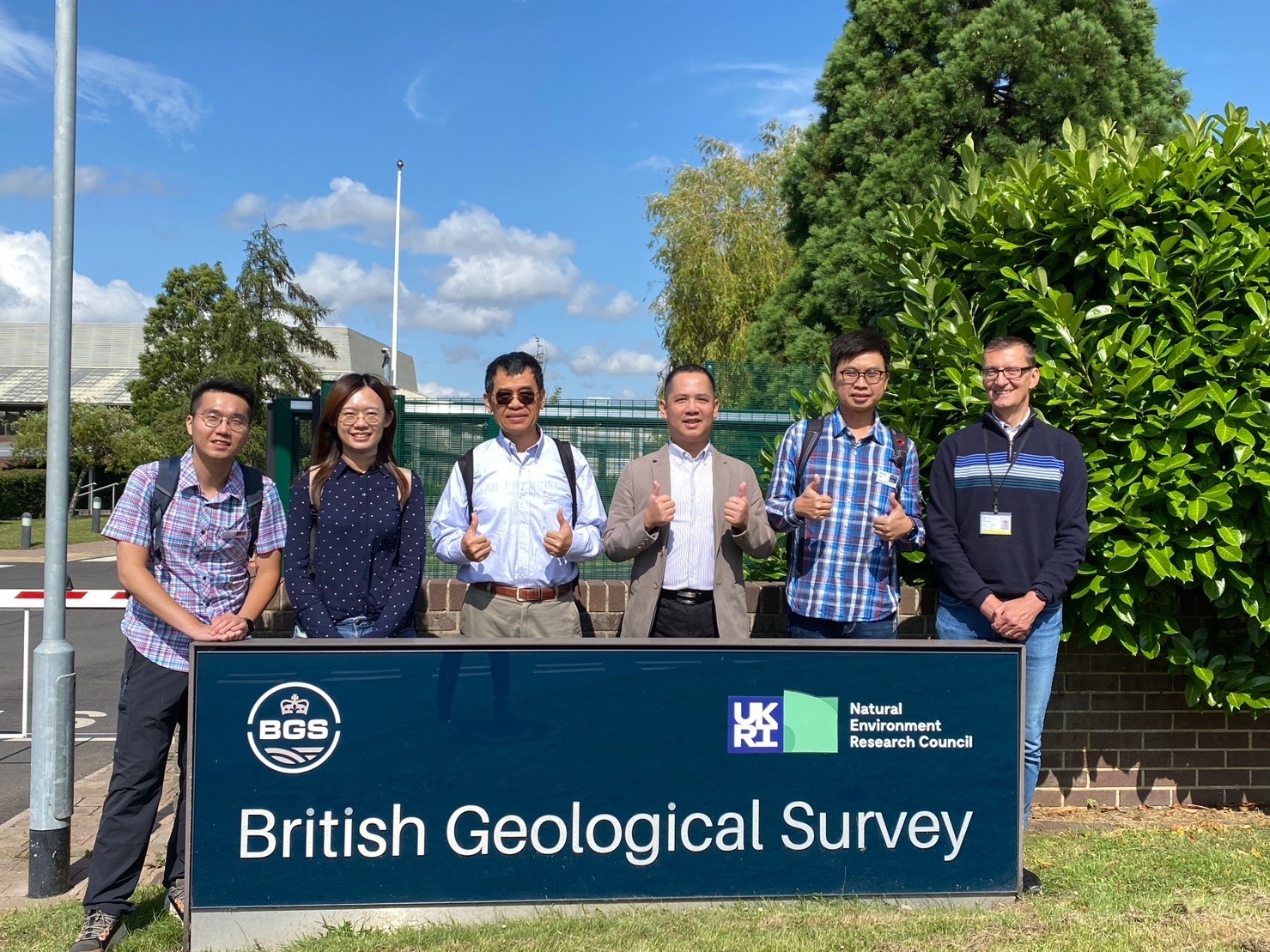 Research team of the NCKU's "Taiwan-UK Collaborative Research Project" visited the British Geological Survey.